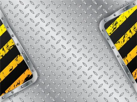 Metallic background with grunge striped elements Stock Illustration