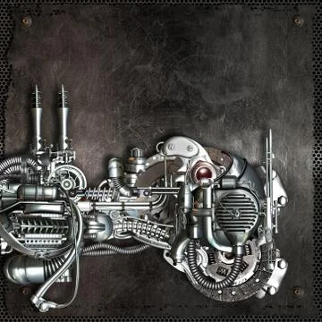 Metallic background Stock Illustration