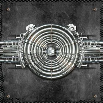 Metallic background Illustrazione stock