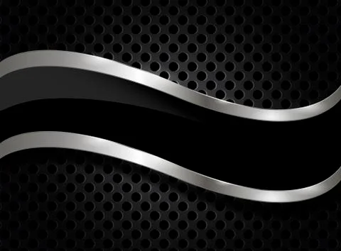 Metallic background with space for writing Stock Illustration