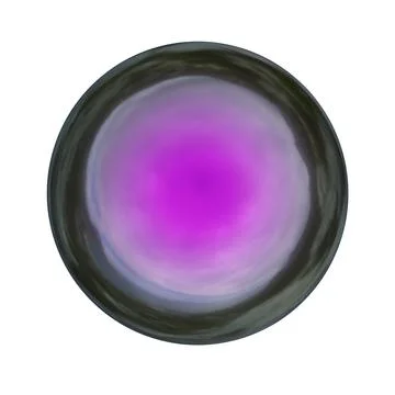 Metallic Ball. Isolated on white background. 3D Rendering Stock-Illustration