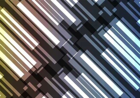 Metallic bar overlap in dark background Stock Illustration