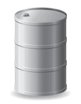 Metallic barrel illustration Stock Illustration