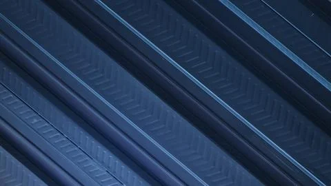 A metallic black background with parallel lines, creates high-tech concept Stock Photos