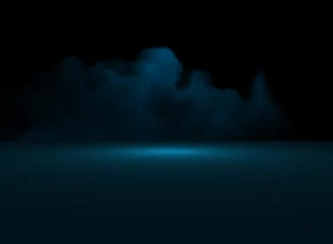 Metallic blue background with clouds Stock Illustration