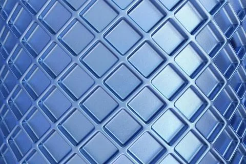 Metallic blue diamond pattern texture. Abstract futuristic background with .. Stock Illustration