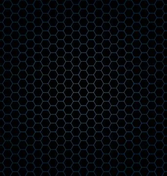 Metallic blue geometric background with hexagonal cell texture Stock Illustration