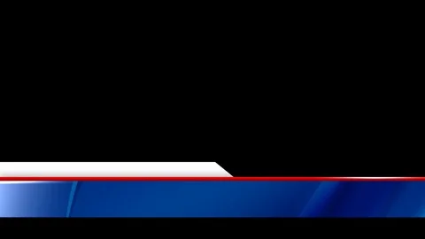 Metallic blue lower third with alpha channel - 022 Stock Footage 80826335