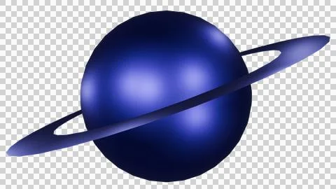 Metallic blue planet Stock Illustration