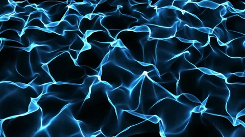 Metallic blue wave motion background Stock Footage 30781105