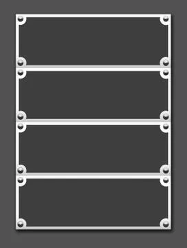 Metallic border Ilustración de archivo