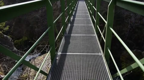 Metallic bridge Stock Footage 41610771