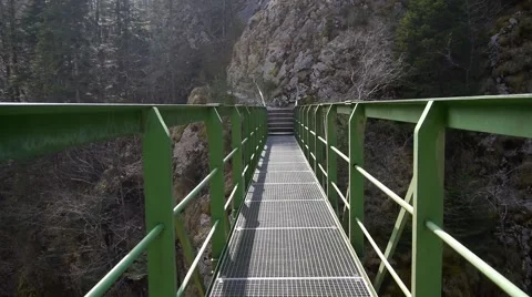 Metallic bridge Stock Footage 41610912