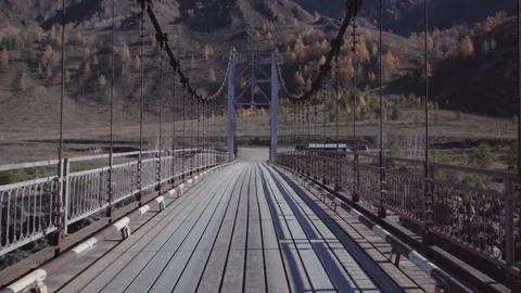 Metallic bridge Stock Footage 144001312