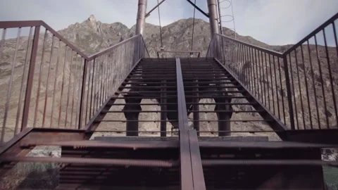 Metallic bridge Stock Footage 144420449