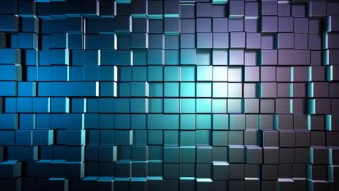 Metallic bright squares background Stock Illustration