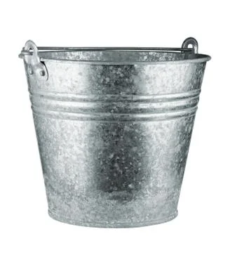 Metallic bucket Stock Photos