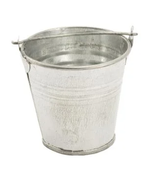 Metallic bucket Stock Photos