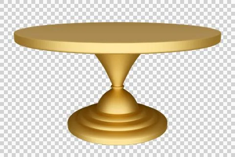 Metallic cake serving stand Stock Illustration