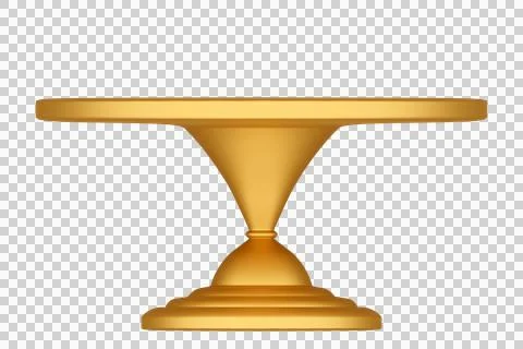 Metallic cake serving stand Stock Illustration