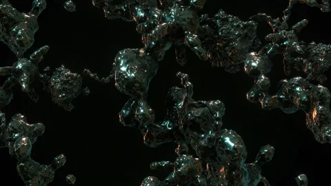 Metallic Cellular Structures Stock Footage 294048830
