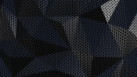 Metallic chain armor geometric background loop Stock Footage 70904926