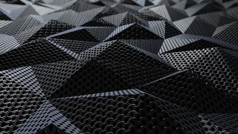 Metallic chain armor geometric background loop Stock-Footage 70905360