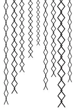 Metallic chain Separated by a white background, abstract background. Stock Illustration