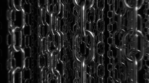 Metallic Chains Background Stock Footage 265156869