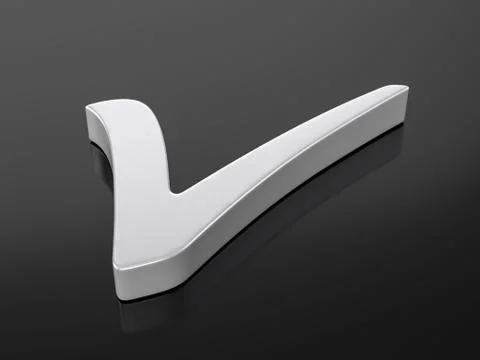 Metallic check symbol Illustrazione stock
