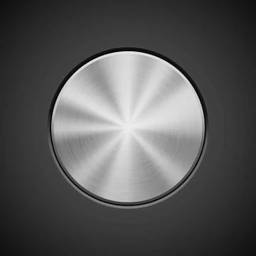 Metallic Circle Badge Illustrazione stock