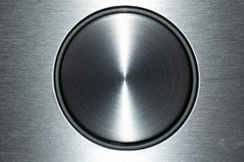Metallic Circular Surface With Smooth Texture and Polished Finish in Close-Up Stock Photos