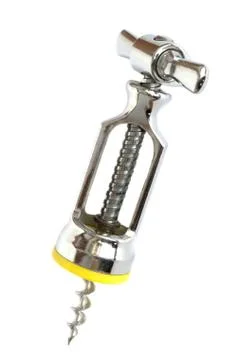 Metallic corkscrew Stock Photos