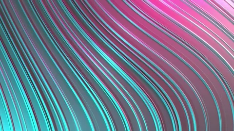 Metallic Cyan Magenta Liquid Gradient Seamless loop 4K Slow Motion horizontal Video stock 335773407