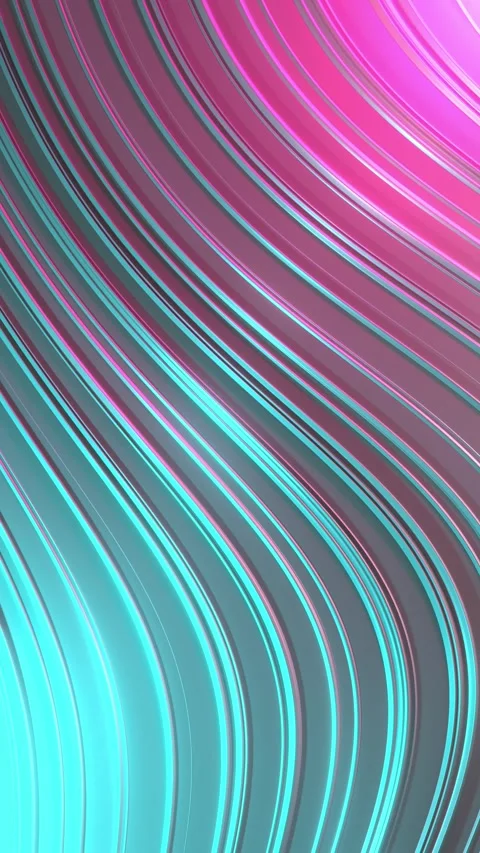 Metallic Cyan Magenta Liquid Gradient Seamless loop 4K Slow Motion Vertical Stock-Footage 335773767