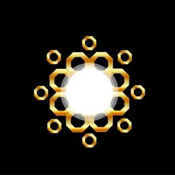 Metallic design element Stock Illustration