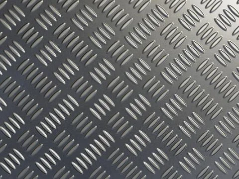 Metallic Diamond Plate Texture Stock Illustration