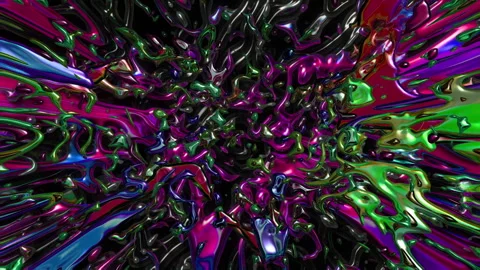 Metallic Disco Liquid Background Stock-Footage 263971773