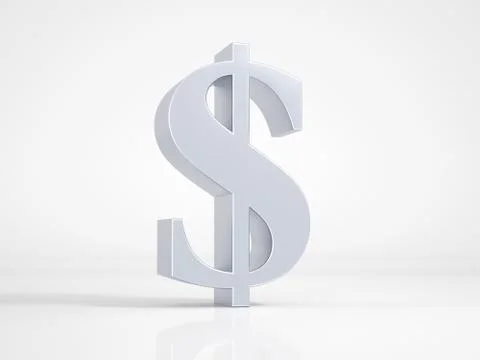 Metallic dollar icon Stock Illustration