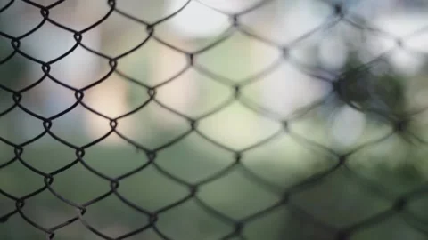 Metallic fence background Stock Footage 144420347