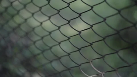 Metallic fence background Stock Footage 144420399