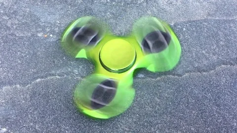 Metallic Fidget Spinner Stock Footage 76406503