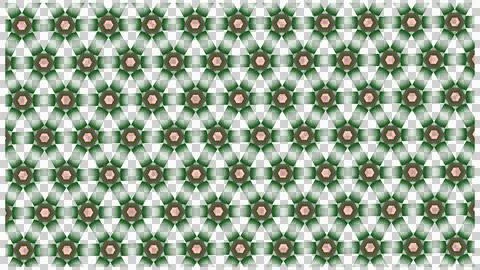 Metallic Floral Seamless Pattern with Geometric Texture Background 库存插图