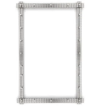 Metallic frame Stock Illustration
