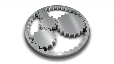 Metallic Gears (Loop + Alpha) Video stock 595472