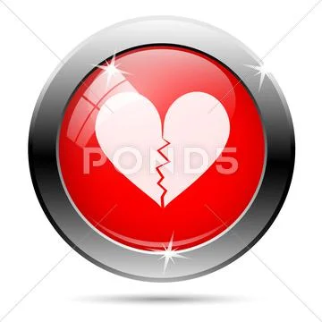 Metallic glossy icon Stock Illustration