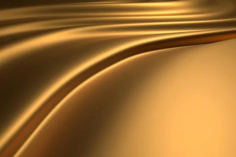 Metallic Gold Background. 3D rendering. Stock Illustration