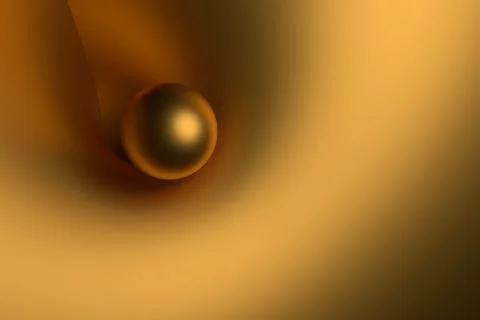 Metallic Gold Background. 3D rendering. Stock Illustration