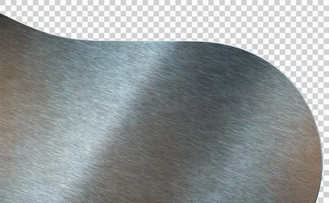 Metallic gradient fill with border, chamfer. Curvilinear shiny background Stock Illustration