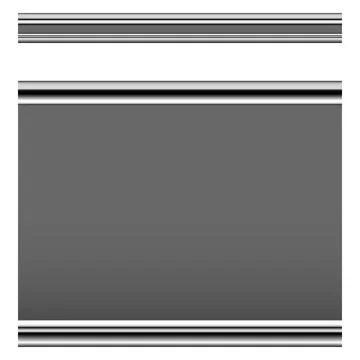 Metallic Gradient Frame Border Illustrazione stock